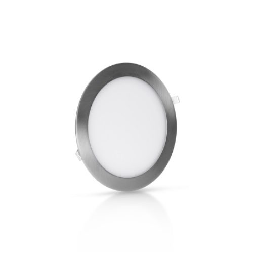 PAINEL LED REDONDO 85MM 3W 3000K NIKEL