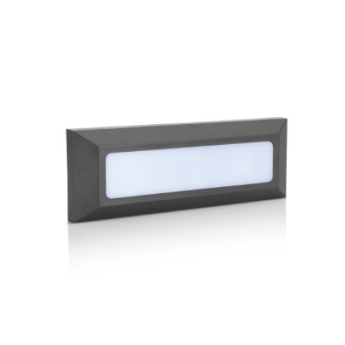 APLIQUE MURO SALIENTE 4W 4000K IP65 GRAFITE