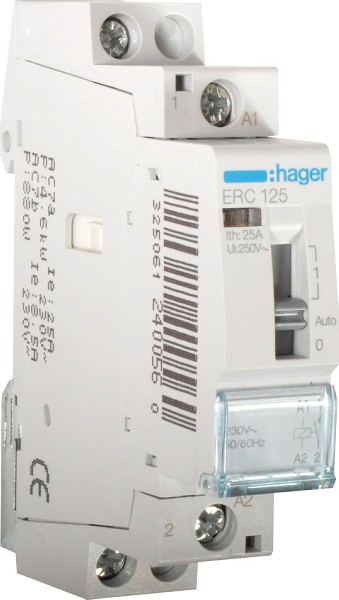 CONTACTOR SIL. MAN. 25A 1NA 230V ERC125S