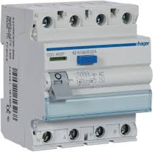 INTERRUPTOR DIFERENCIAL 4P 63A 30MA TIPO AC 4M